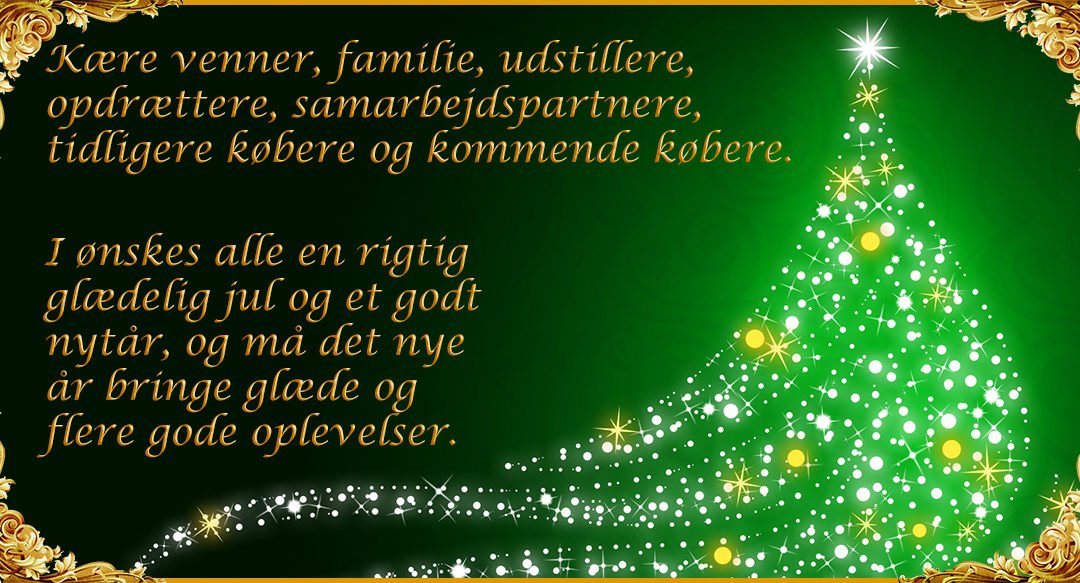 Glædelig jul og godt nytår.